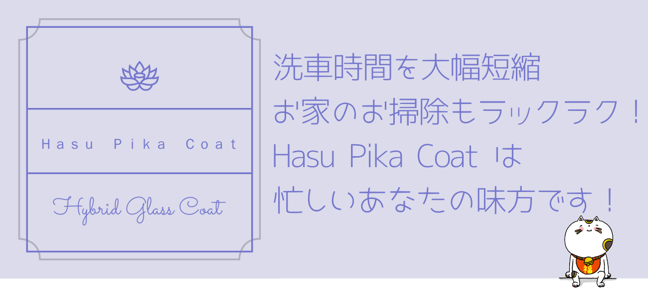 Hasu Pika Coat（蓮ピカコート）はお忙しいあなたの味方です